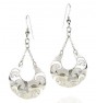 Moon Shaped Earrings in Sterling Silver by Rafael Jewelry
