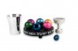 Havdalah Set with colorful Spice Balls & Hebrew Writing in Aluminum
