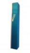 Side Turquoise Aluminum Mezuzah with Silver Panel by Adi Sidler