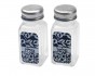 Glass Salt & Pepper Shakers with Pomegranates