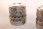 Cylindrical Jerusalem Wall Candle Silver Plated Candle Holder
