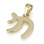 14K Chai Symbol Gold Pendant for Necklace and Bracelet by Ben Jewelry
