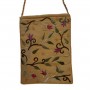 Gold Embroidered Yair Emanuel Flower Hand Bag