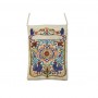 Yair Emanuel Multicolored Embroidered Oriental Bag with Star of David