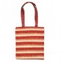 Yair Emanuel Red Striped Applique Hand Bag