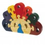 Yair Emanuel Children's Wooden Puzzle in Peacock Shape
