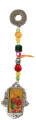Metal Hamsa with Shma Israel and Colorful Beads