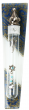 Glass Mezuzah with Gold and Blue Floral Pattern, Shin, Dove and Star of David