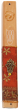 Wood Mezuzah with Red Floral Pattern, Hamsa and Shin