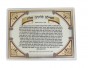 Cartão de Amuleto Plástico com Prece por um Parto Fácil e Padrão Floral