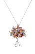 Necklace with Millefiori Etz Chaim Tree of Life Pendant
