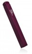 Purple Metal Mezuzah with Diamond Shape and Etched Hebrew Letter Shin