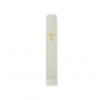 10 Centimetre Mezuzah of White Plastic with Painted Gold Hebrew Letter Shin