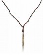 Sterling Silver and Leather Necklace with Hebrew God’s Blessing