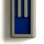 Mezuzá de Concreto Azul con Letras Hebreas Largas de ceMMent