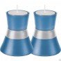 Yair Emanuel Shabbat Candle Holder - Blue and Silver