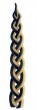 Galilee Style Candles Blue and White Braided Havdalah Candle