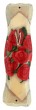Wood Mezuzah Case with Roses for 12cm Scroll
