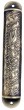 Pewter Mezuzah Case with Priestly Blessing and Hebrew Letter Shin