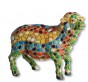Ceramic Sheep Miniature with Mosaic Pattern