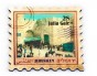 Stamp Magnet with Jaffa Gate and ‘Jerusalem’ in Three Languages