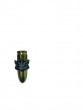 Small Brass Bullet Pendant with Silver Commando Insignia