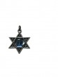 Silver Star of David Pendant with Israeli Government Insignia, Bead and ‘IDF’