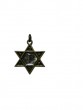 Brass Star of David Pendant with IDF Insignia, Clear Bead and ‘IDF’