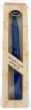 Blue Waffle Style Wax Havdalah Candle with Column Design by Safed Candles