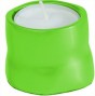 Yair Emanuel Shabbat Candlestick in Green Anodized Aluminum with Modern Design