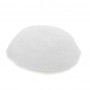 15 Centimeter Tightly-Knitted Kippah in Solid White
