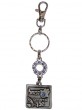 Keychain of Luck with Hamsa and Blue Stones