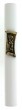 White Wood Mezuzah with Bronze Plaque and Divine Name in Hebrew