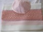 Women’s Tallit with Pink & Coral Star of David Design by Galilee Silks