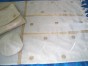 Women’s Tallit with Wavy Pattern, Gold Ribbon and Dots by Galilee Silks