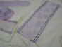 Women’s Tallit with Embroidered Lilac Band by Galilee Silks