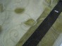 Olive Green Organza Women’s Tallit with Silver Leaf Pattern by Galilee Silks