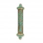 Brass Mezuzah with Tree of Life, Mosaic and Textured Surfaces in Patina