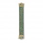 Brass Mezuzah with Patina Flowers, Birds and Flower Mounting Plates