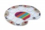 Glass Palette Seder Plate with Rainbow Pomegranates and Plaques