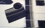 Woolen Tallit with Gray and Blue by Galilee Silks