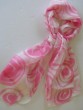 Scarf with Pink Swirls by Galilee Silks