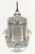 Silver Hamsa Home Blessing with Hebrew and English Text, Crystals and Jerusalem