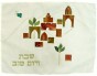 Challah Cover with Hills of Jerusalem by Galilee Silks
