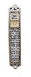 Mezuzah in White with Golden Shin and Hebrew Shema Text in Black