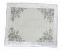 Tablecloth in White with Flowers Design (140x280cm)