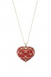 Red Heart Pendant in Gold Plated