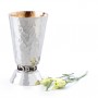 925 Sterling Silver Hammered Borei Pri Hagefen Kiddush Cup by Bier Judaica