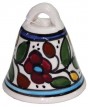 Armenian Ceramic Bell with Anemones Floral Motif