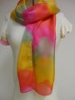 Silk Scarf with Colorful Zigzag Stripes by Galilee Silks